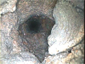 トンネル内での調査